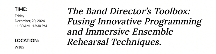The Band Director's Toolbox