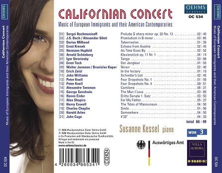 Californian Concert CD Tray